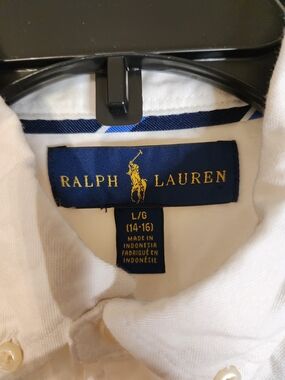 Ralph Lauren White Men's Shirt Jacket with Polo Logo